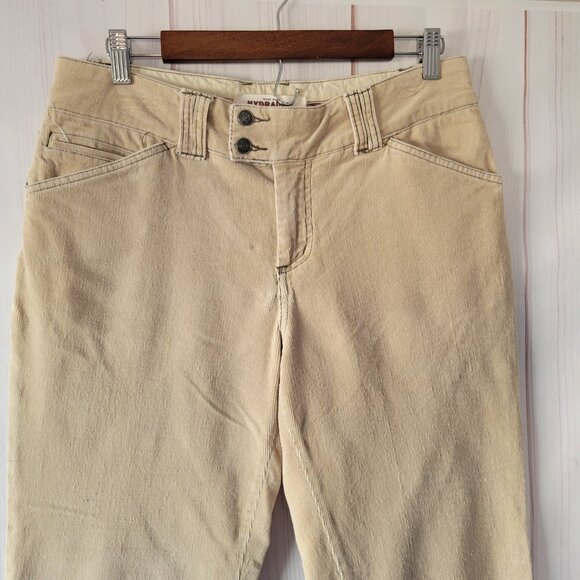 Y2K Hydraulic Jeans Corduroy Flare Khaki Pants Slacks, Women’s 11/12, Boho, Snap - Picture 2 of 14